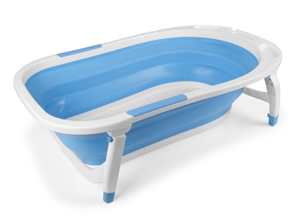 Bañera plegable Easytub VERTBAUDET azul estampado - Vertbaudet